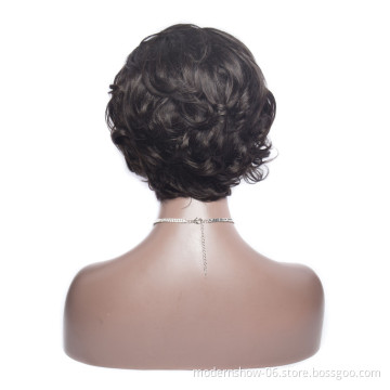 Factory Wholesale Price Pixie Cut T Part Lace Frontal Wig 150% Human Hair Lace Frontal BOB Wigs Loose Wave Human Hair Wigs